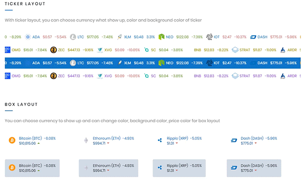 best cryptocurrency ticker for browser