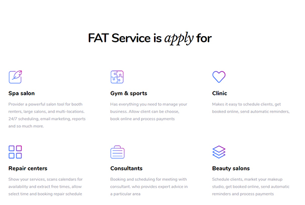 FAT Services Booking - Automated booking and online scheduling - 2